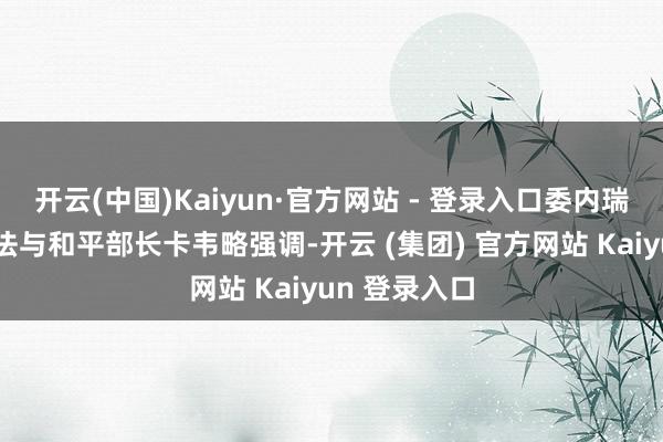 开云(中国)Kaiyun·官方网站 - 登录入口委内瑞拉内务、国法与和平部长卡韦略强调-开云 (集团) 官方网站 Kaiyun 登录入口